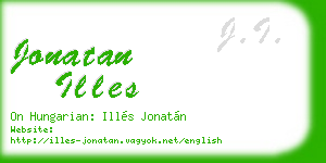 jonatan illes business card